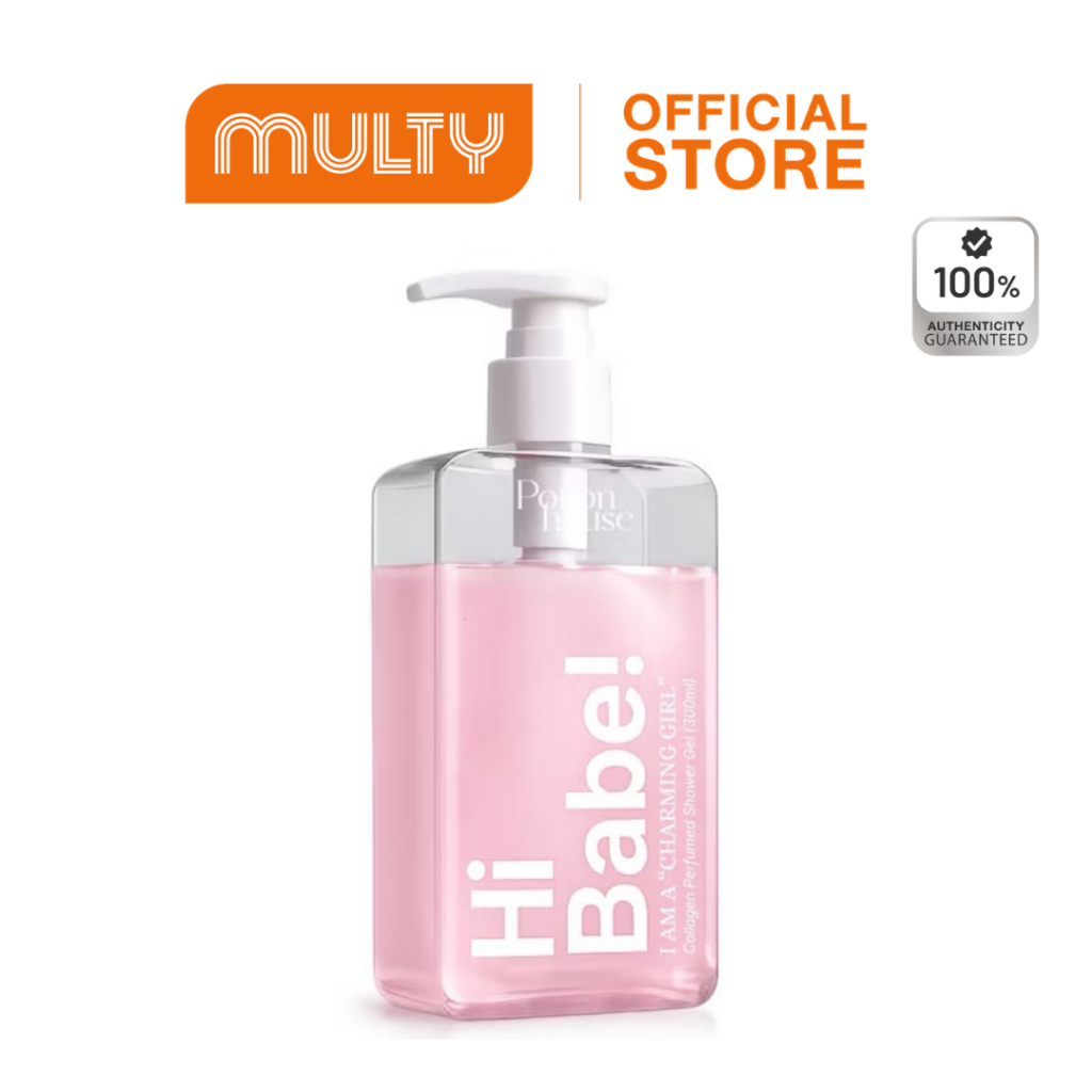 Potion House Collagen Perfumed Shower Gel Charming Girl 320 ml. ครีมอาบน้ำคอลลาเจนผิวโกลว กลิ่น Char