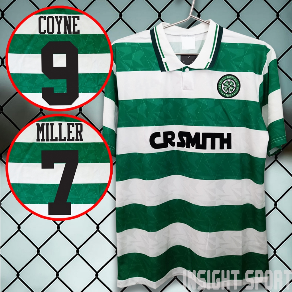 เสื้อบอลวินเทจ ทีม เซลติก เสื้อ เหย้า ปี1989-91 ไซส์เอเชีย S-2XL  #RT0080