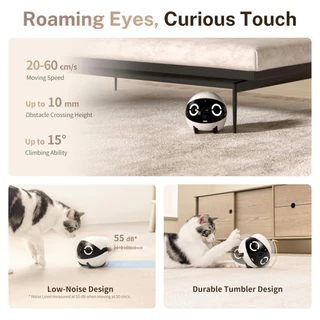 Enabot หุ่นยนต์กล้องอัจฉริยะ ROLA Mini FamilyBot ติดตามสัตว์เลี้ยงของคุณได้ทุกมุมในบ้าน