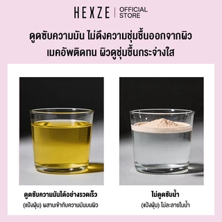 [COD]HEXZE แป้งฝุ่นคุมมัน เซ็ตรองพื้น ไม่เป็นก้อน กันน้ำ กันเหงื่อ ช่วยให้เมคอัพติดทนสวยตลอดวัน