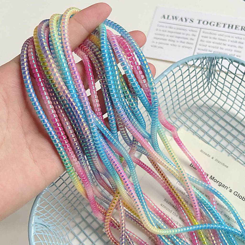 Supercase | สี Metalic❗ยาว1.4เมตร❗สีเงา มาใหม่ สายเกลียว ถนอมสายชาร์จ Metallic Colour Cable Protector