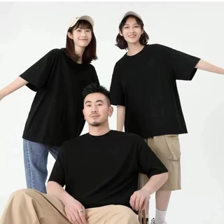 เสื้อยืดผู้ชายคอกลม แขนสั้น เสื้อคนอ้วน ยืดเปล่า oversize เสื้อยืดแฟชั่น โอเวอร์ไซส์ทรงหลวม เนื้อผ้านุ่มเย็นสบาย สีขาว