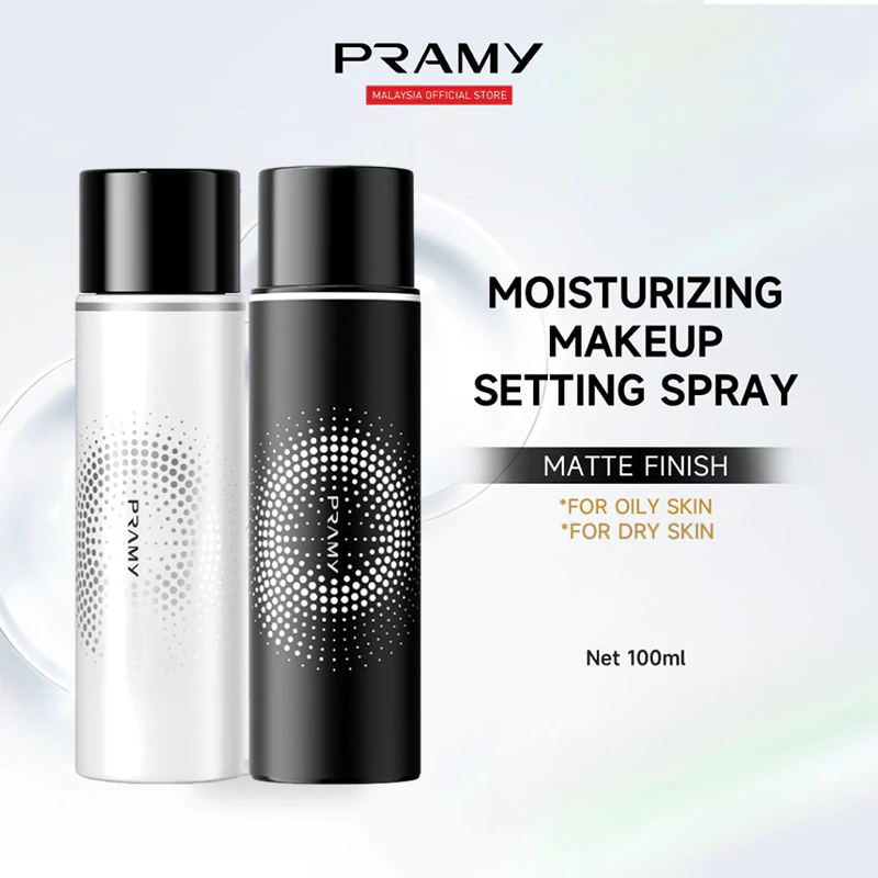 Pramy Set 2 Moisturizing Makeup Setting Spray 100ml สเปรย์เซ็ตเมคอัพ ล็อคเมคอัพยาวนาน ควบคุมความมัน ให้ความชุ่มชื้น