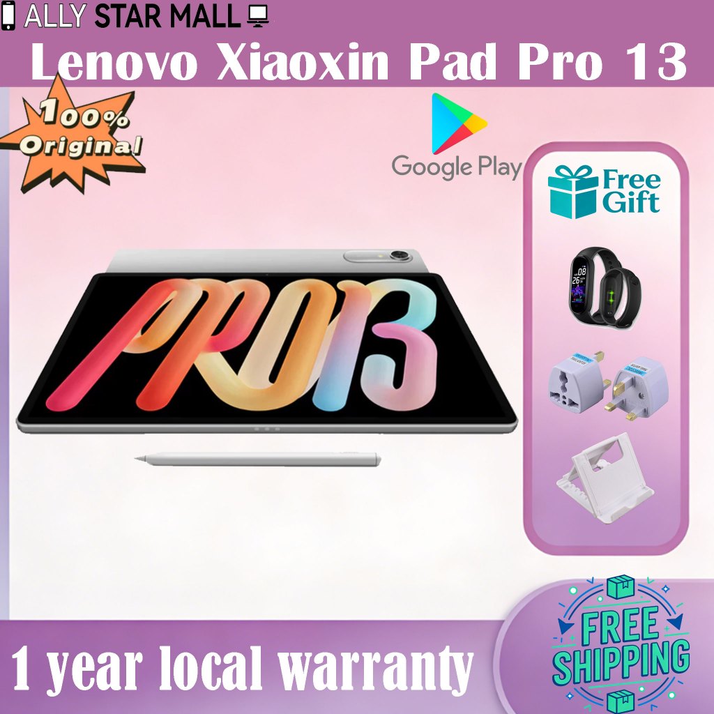 China ROM Lenovo Xiaoxin Pad Pro 13 Tablet Lenovo Tab/2026 Snapdragon 8s Gen 4 13" 3.5k 144Hz 10200m