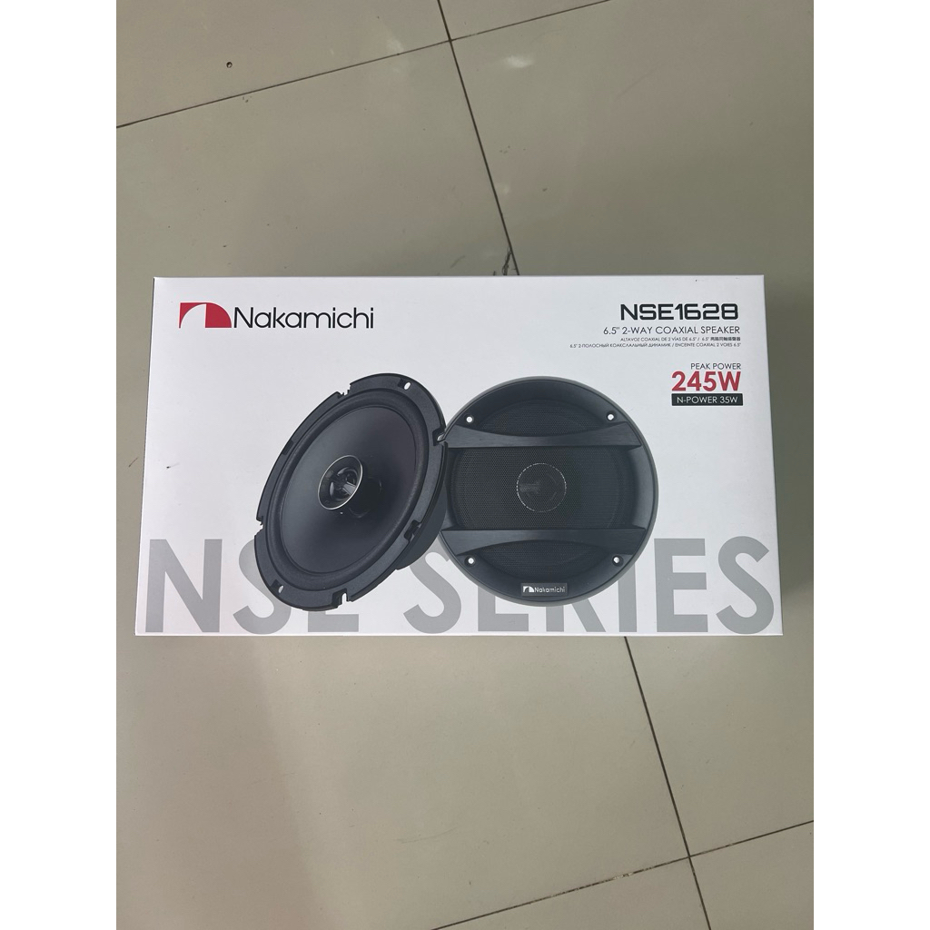1125บาท ลำโพงแกนร่วม 6.5“ 2ทาง ยี่ห้อ NAKAMICHI รุ่น NSE1628 ลำโพงติดรถยนต์