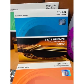 Novvia 【พร้อมส่ง】สายกีตาร์โปร่ง 100% สายกีตาร์ไฟฟ้า Guitar string เบอร์9/10/11/12 ครบชุด6เส้น จับนิ่ม เสียงใส กังวาล