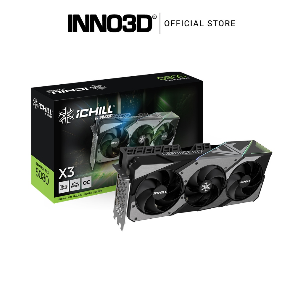 VGA INNO3D RTX 5080 ICHILL X3 V2 16GB GDDR7 3XDP-HDMI