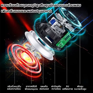 【รับประกัน 5 ปี】หม้อทอดไร้น้ำมัน 10L หน้าจอแสดงผลแบบสี ตัวเครื่องสแตนเลส พาโนรามา หม้อทอดไร้มัน air fryer รับประกันตลอดช