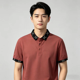 PROMAN เสื้อโปโลผู้ชาย ทรงหลวมสบาย ผ้าฝ้ายแท้ ใส่ไปทำงาน-เที่ยวได้ สีไม่ซีด ไซส์ M-3XL