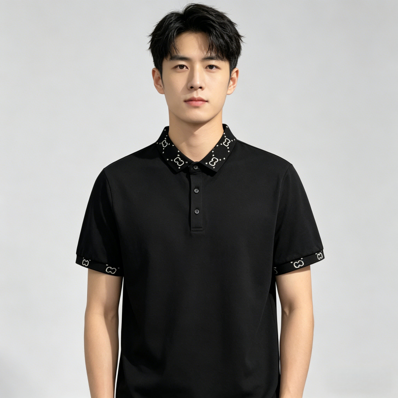 PROMAN เสื้อโปโลผู้ชาย ทรงหลวมสบาย ผ้าฝ้ายแท้ ใส่ไปทำงาน-เที่ยวได้ สีไม่ซีด ไซส์ M-3XL รูปที่ 4