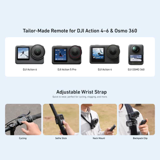 TELESIN DJI Osmo 360 / Action 6 / 5 Pro / 4 Bluetooth Remote Control Waterproof T13