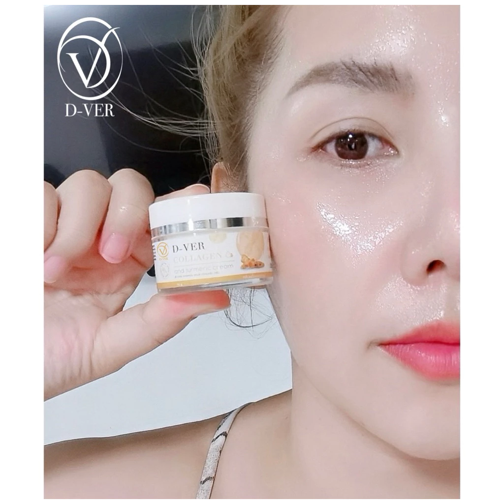 ⚡️ 1แถม1⚡️ ครีมขมิ้นคอลลาเจน by d-ver มีส่วนช่วยในเรื่อง สิว ฝ้า กระหนา หน้าฉ่ำวาว