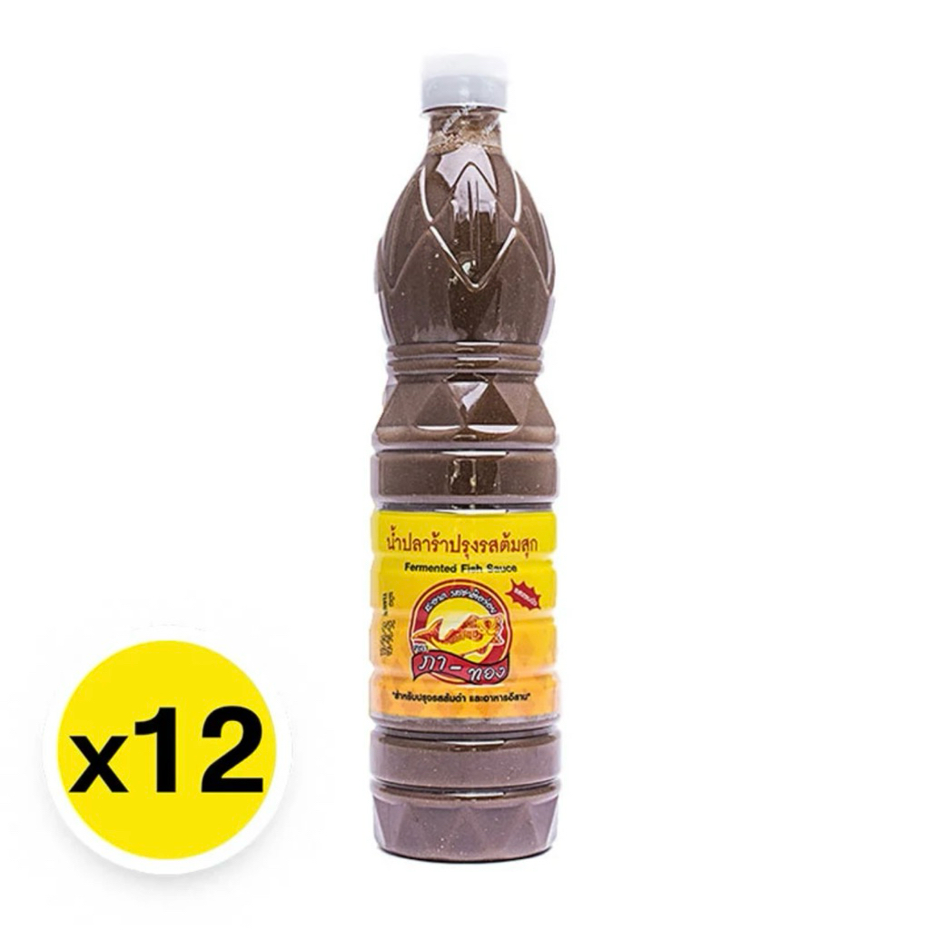 [12ขวด] น้ำปลาร้าปรุงรส 750มล. ตรา ภาทอง Pha Thong น้ำปลาร้า ปลาร้า ปรุงรส