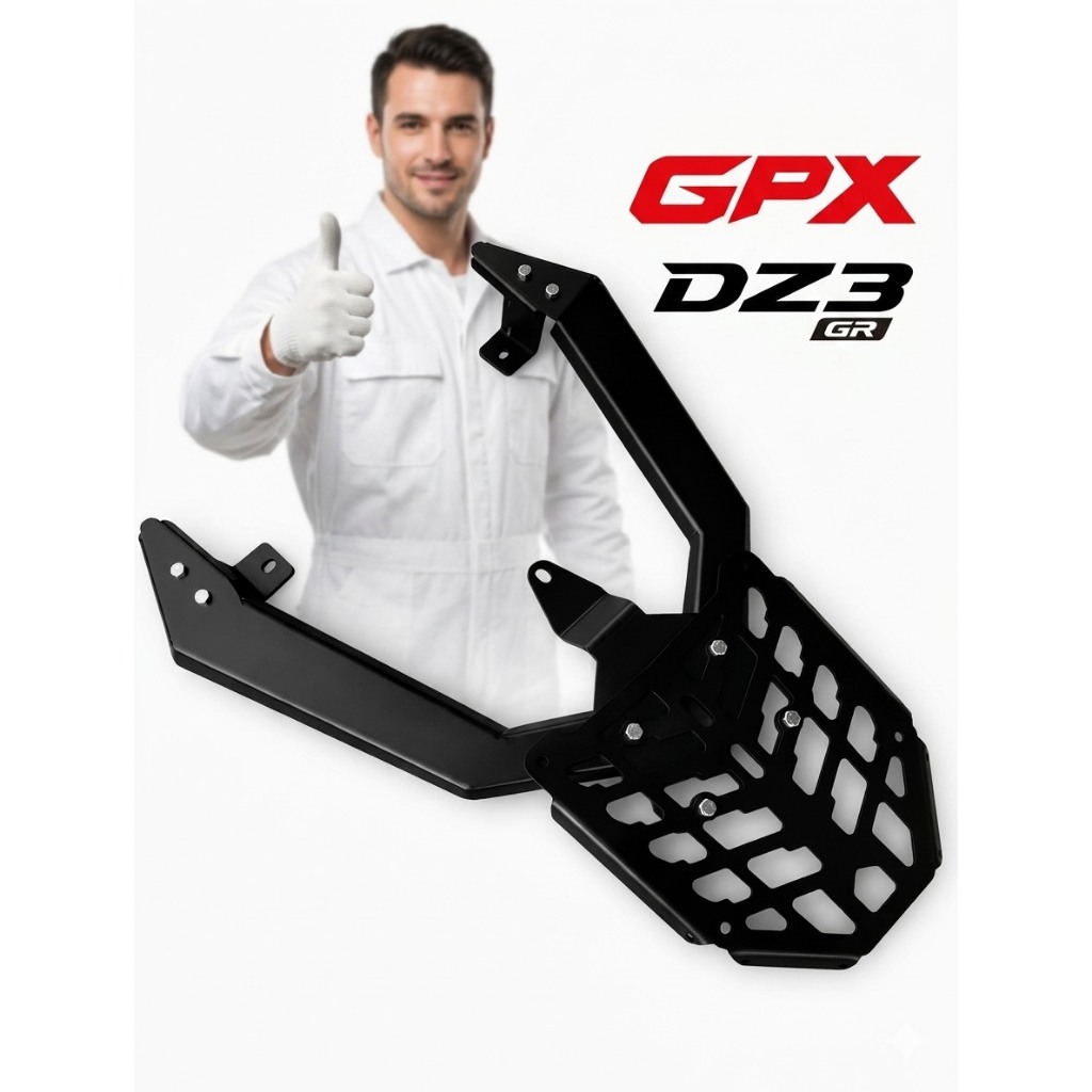 Rack ท้ายเข้ารูป GPX DZ3 ทรง GR ( serie 1) dz3gr-01 (SH-02)😎A😎