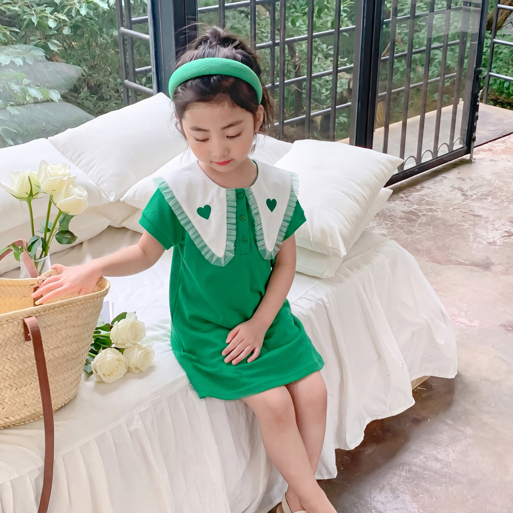 PRINCESS KESLI ชุดเดรส แฟชั่นฤดูร้อน สไตล์เกาหลี สําหรับเด็กผู้หญิง อายุ 1-9 ปี รูปที่ 3