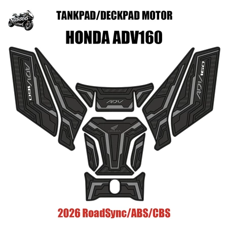 แผ่นยางกันรอยถังน้ำมัน Honda 2026 ADV 160 RoadSync แผ่นยางหนาคุณภาพสูง ลวดลายปั๊มนูน / อุปกรณ์เสริม