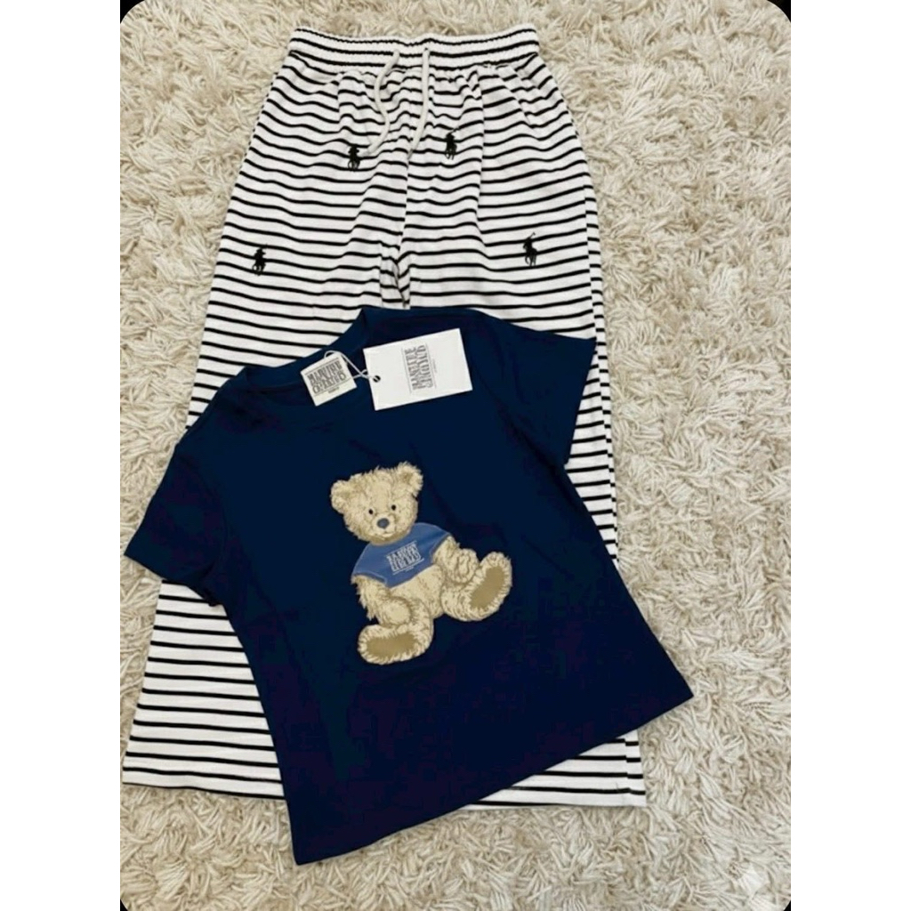🛍️พร้อมส่ง🛍️ชุดเซ็ท2ชิ้น เสื้อหมี+กางเกงขายาว ใส่สบาย งานป้ายMothing House