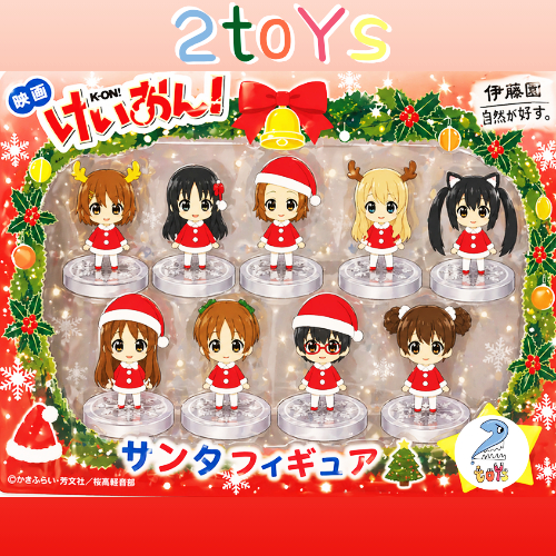 K-ON เค-อง กาชาปอง ก๊วนดนตรีแป๋วแหวว โมเดล Gashapon Christmas Mini figure MOVIE ITO EN Santa
