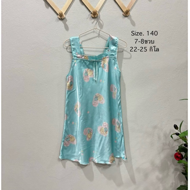 🛍️ชุดนอนเด็ก จับเซตผ้าซาติน ผ้าคัตตอน ผ้าดี งานมือสองสภาพเทียบ1 🎀