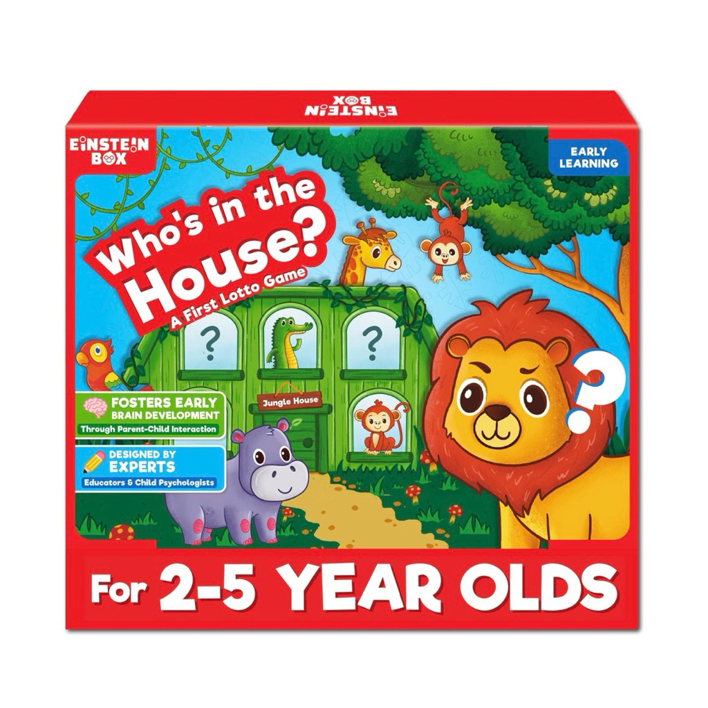 Einstein Box: Who's in the House? - A First Lotto Game บอร์ดเกมเริ่มต้น เด็ก 2 ขวบ+ ฝึกสมอง สังเกต ค
