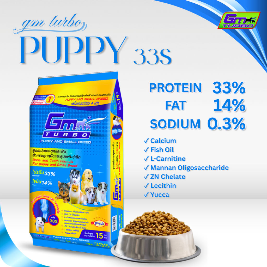 อาหารสุนัข PUPPY (33S) 15 กิโลกรัม
