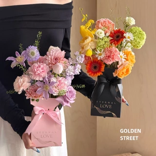 🌷🌷BAG🌷🌷กล่องใส่ดอกไม้ ทรงแจกัน กล่องดอกไม้ตั้งโต๊ะ จัดช่อดอกไม้ โอกาสพิเศษ