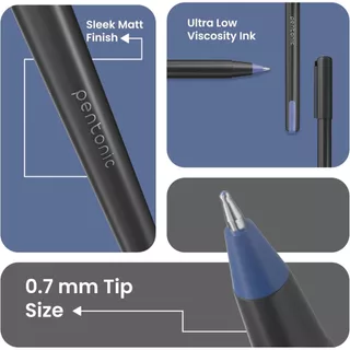 ปากกาลูกลื่น Linc Pentonic 0.6 mm สีสวยสุขุม น่าพกพา คุณภาพแพงเกินราคา ยอดนิยมจากอินเดีย