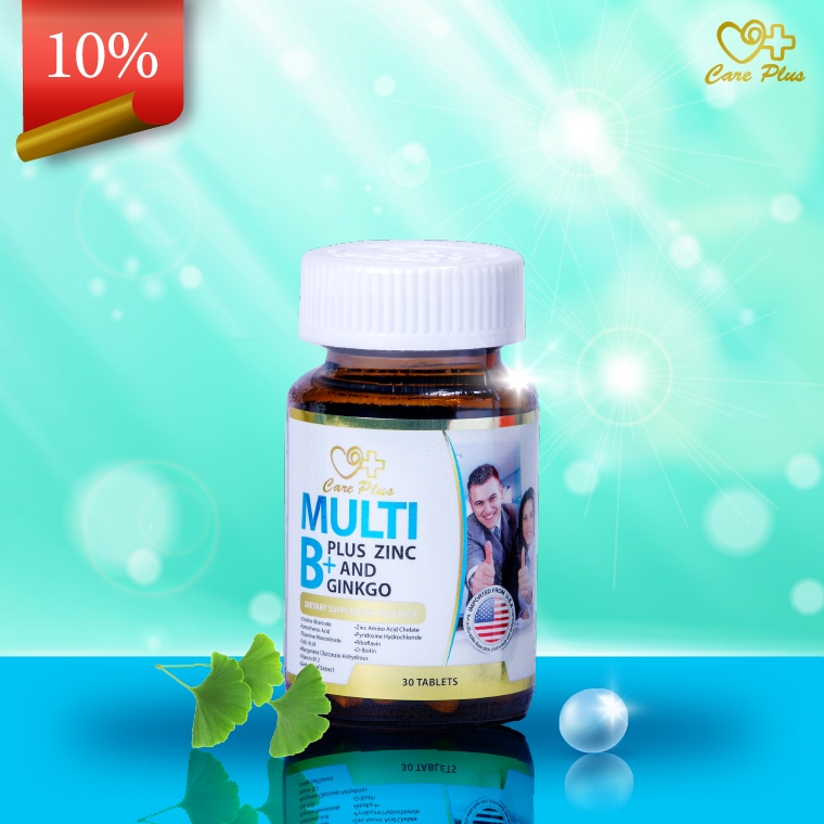 Care Plus Multi B Plus Zinc and Ginkgo 100 tables