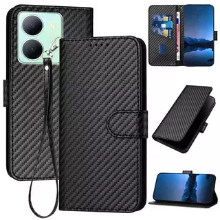 เคสแบบพับได้ แคปล่า สำหรับ Vivo Y03 Y03T Y18 Y28S Y36 Y27S Y27 Y21D Y31 5G Y04 Y29S Y04S V29 Y200 ใส่บัตร แม่เหล็กล็อค