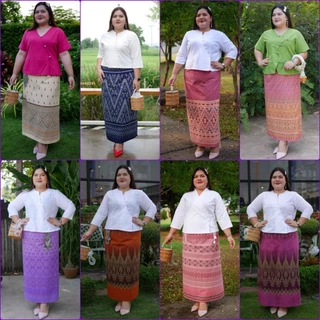 ผ้าถุงป้ายติดตะขอ เอว 35-56 นิ้ว ผ้าพันตามตัว ผ้าถุงกึ่งสำเร็จ ฝากกดติดตามมีลายใหม่เข้ามาเรื่อยๆ
