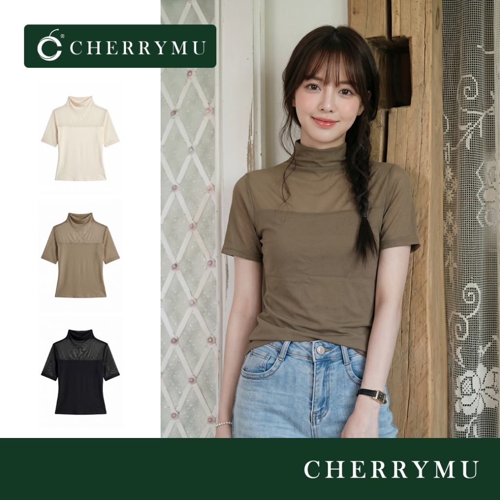 CHERRYMU รุ่น CS281  เสื้อยืดซีทู เสื้อยืดแฟชั่นผู้หญิง