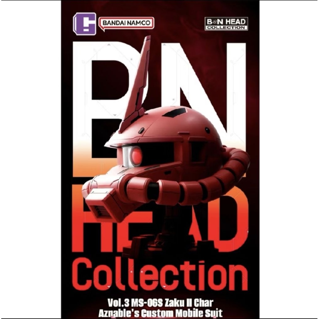 BANDAI BN Head Collection: Vol.3
Char's Zaku II (พร้อมส่ง)