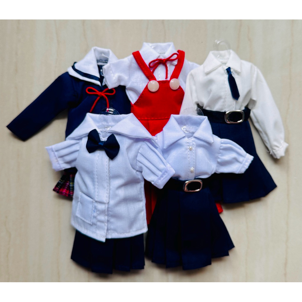 ชุดเซตชุดนักเรียน สำหรับตุ๊กตาสเกล 1/12