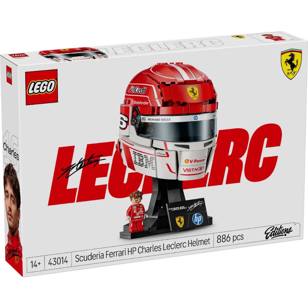 Lego Edition 43014 Scuderia Ferrari HP Charles Leclerc Helmet สินค้าใหม่ จัดส่งไว ของแท้ 100%