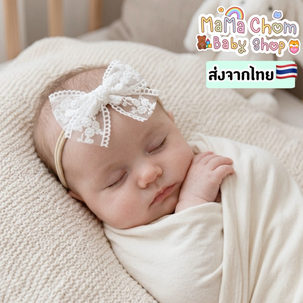 โบว์คาดผมเด็กแรกเกิด(Daisy)สำหรับเด็ก0-12เดือน