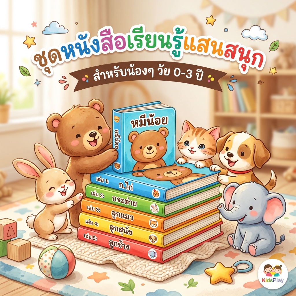 หนังสือเด็กวัย 0-3 ปี เสริมพัฒนาการ สร้างความผูกพันในครอบครัว