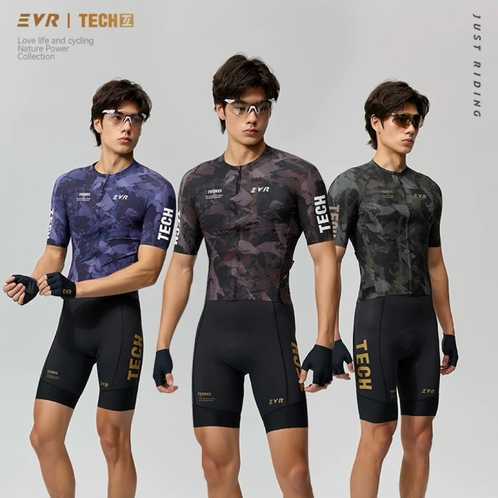 เสื้อจักรยานผู้ชาย EVR Tech Sweat Persistence Honor Men Jersey เหมาะสำหรับอากาศร้อน KXH2619B