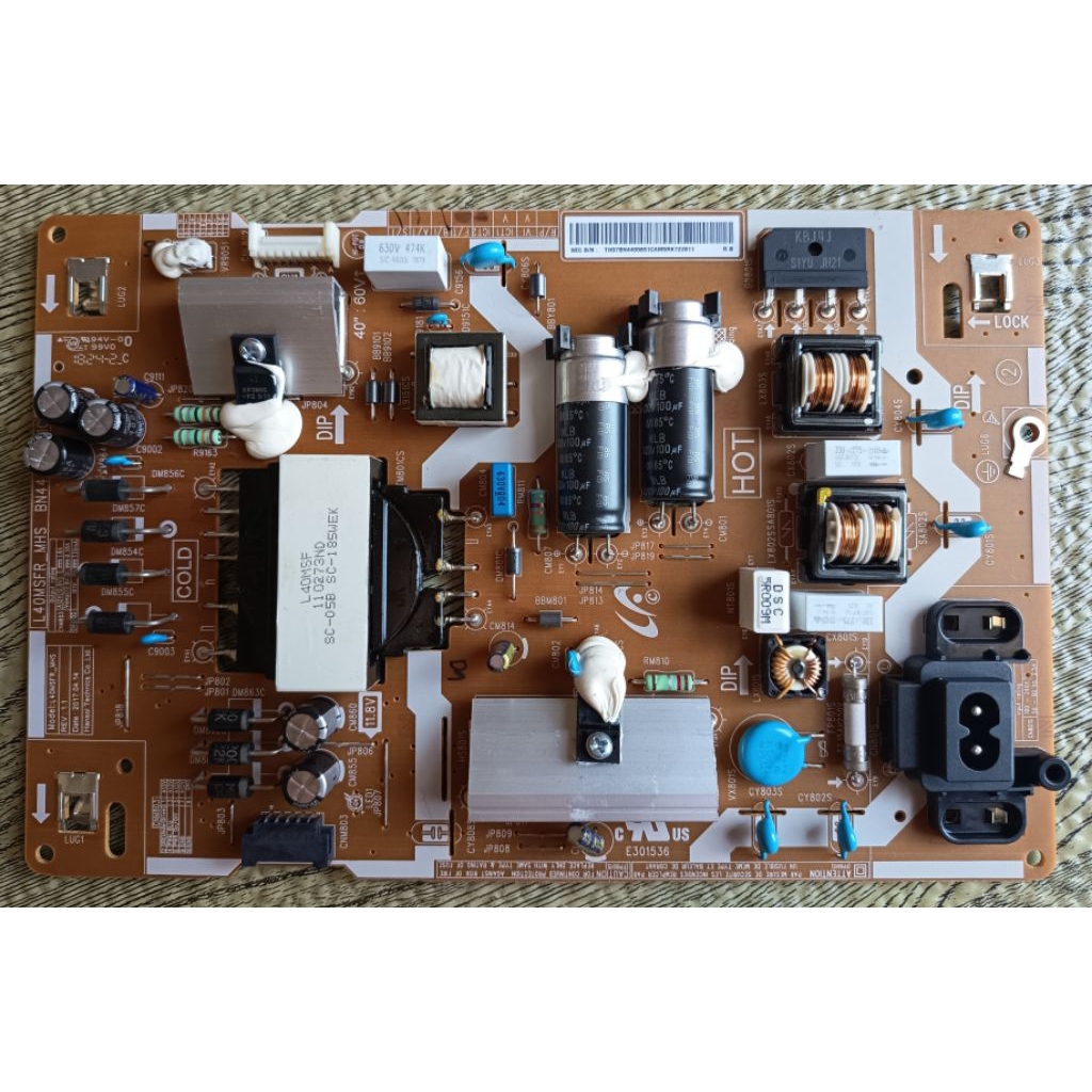 บอร์ดซัพพลาย (Power Supply) สำหรับ Samsung รุ่น UA40J5250DKXXT