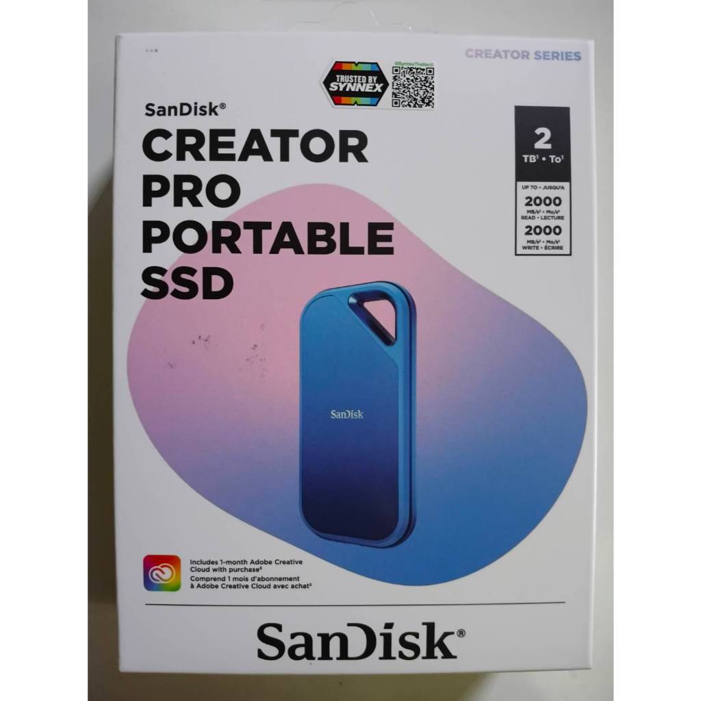 2TB PORTABLE SSD (เอสเอสดีพกพา) CREATOR PRO PORTABLE SSD Read 2000Mb/s Write 2000Mb/s