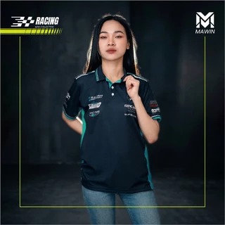 MAWIN เสื้อโปโลพิมพ์ลาย RACING TEAM ใส่ได้ทั้งผู้หญิงและผู้ชาย