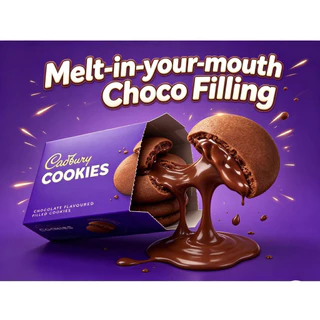 CADBURY COOKIES คุกกี้สอดไส้ช็อกโกแลต พร้อมส่ง !! 🍪🍫