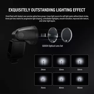 Godox V1mid Flash Auto TTL For canon nikon Sony V1 mid Series with Batteryแฟลชขนาดเล็กพร้อมแบตเตอรี่