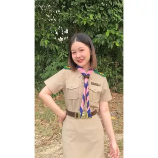 ชุดลูกเสือครูหญิง เสื้อลูกเสือครูหญิง (อก34-52) กระโปรงกากี (เอว26-44) ชุดผู้กำกับลูกเสือ***ขายแยกชิ้น***
