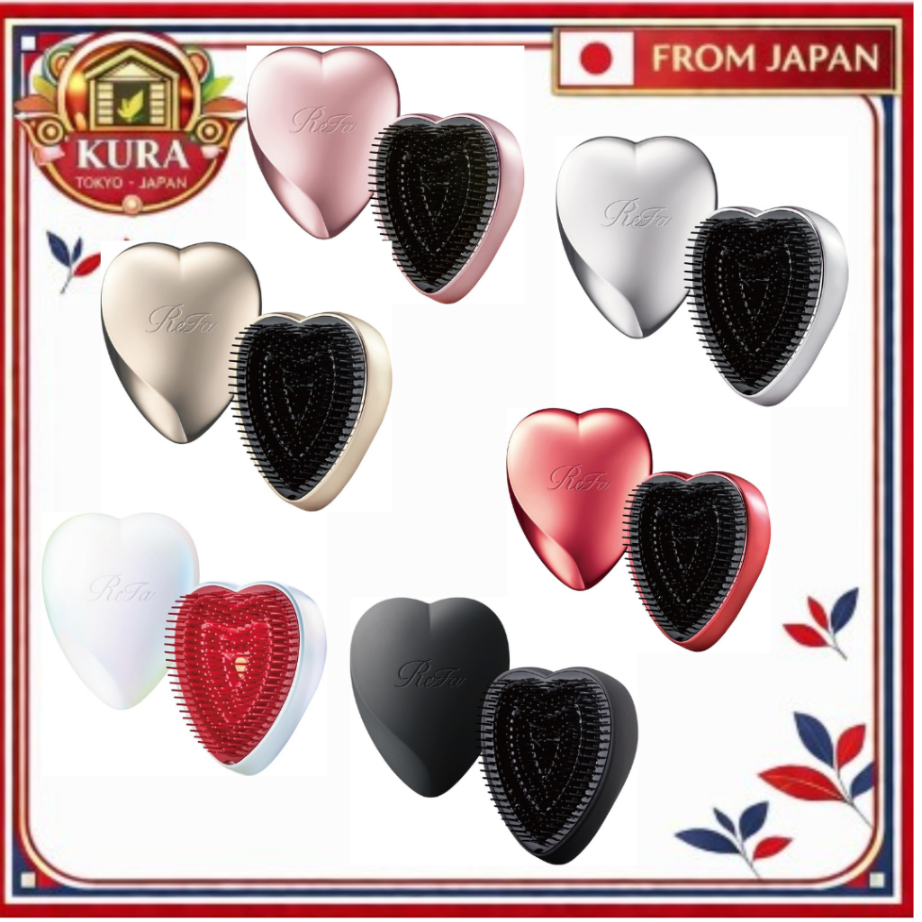 Refa ｜Heart Brush｜แปรงแต่งหน้า Refa Heart Brush สีโรสโกลด์ | Direct from Japan