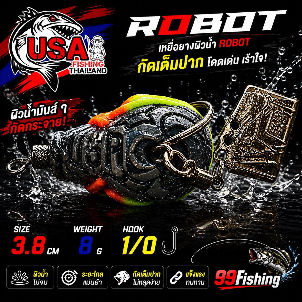 กบยาง USA Robot โรบอทจากค่าย USA โดยน้าโอ๊ต