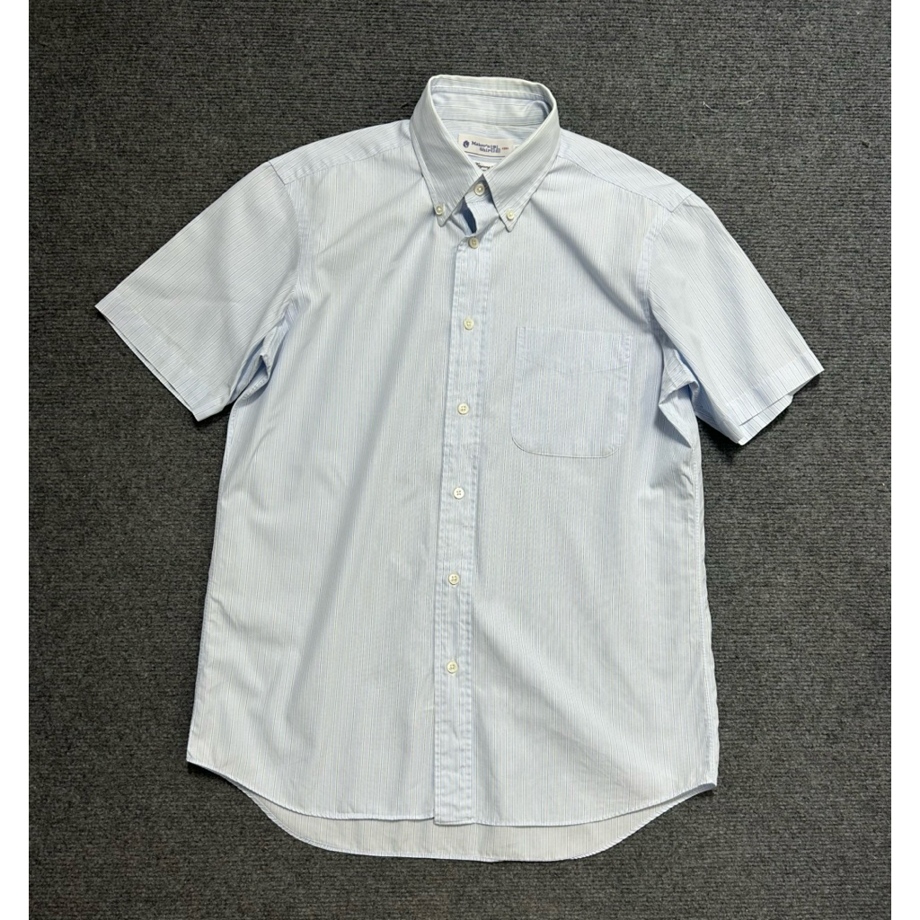 maker’s shirt button down stripe cotton shirt japan