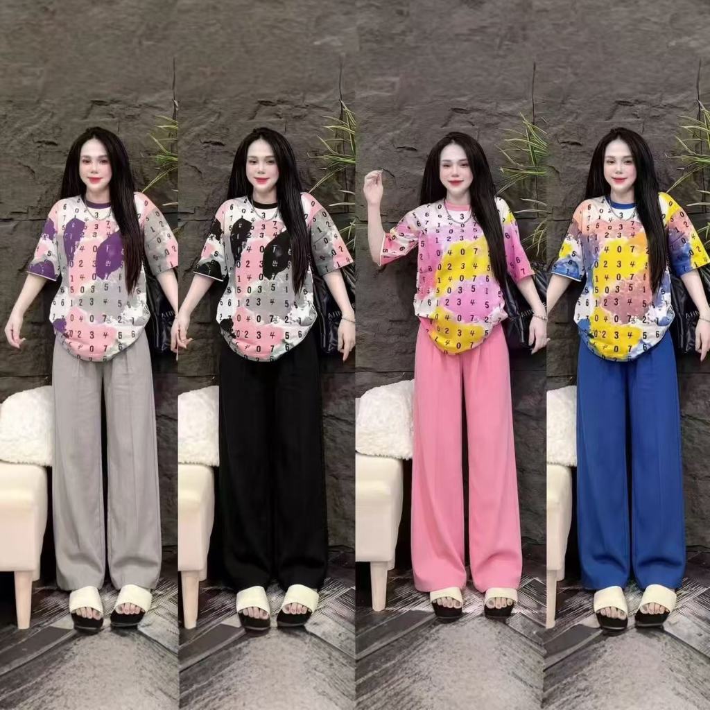 ชุดลำลองผู้หญิง เสื้อยืดแขนสั้นลูกไม้และกระโปรงเค้ก สไตล์ใหม่สำหรับฤดูใบไม้ผลิ