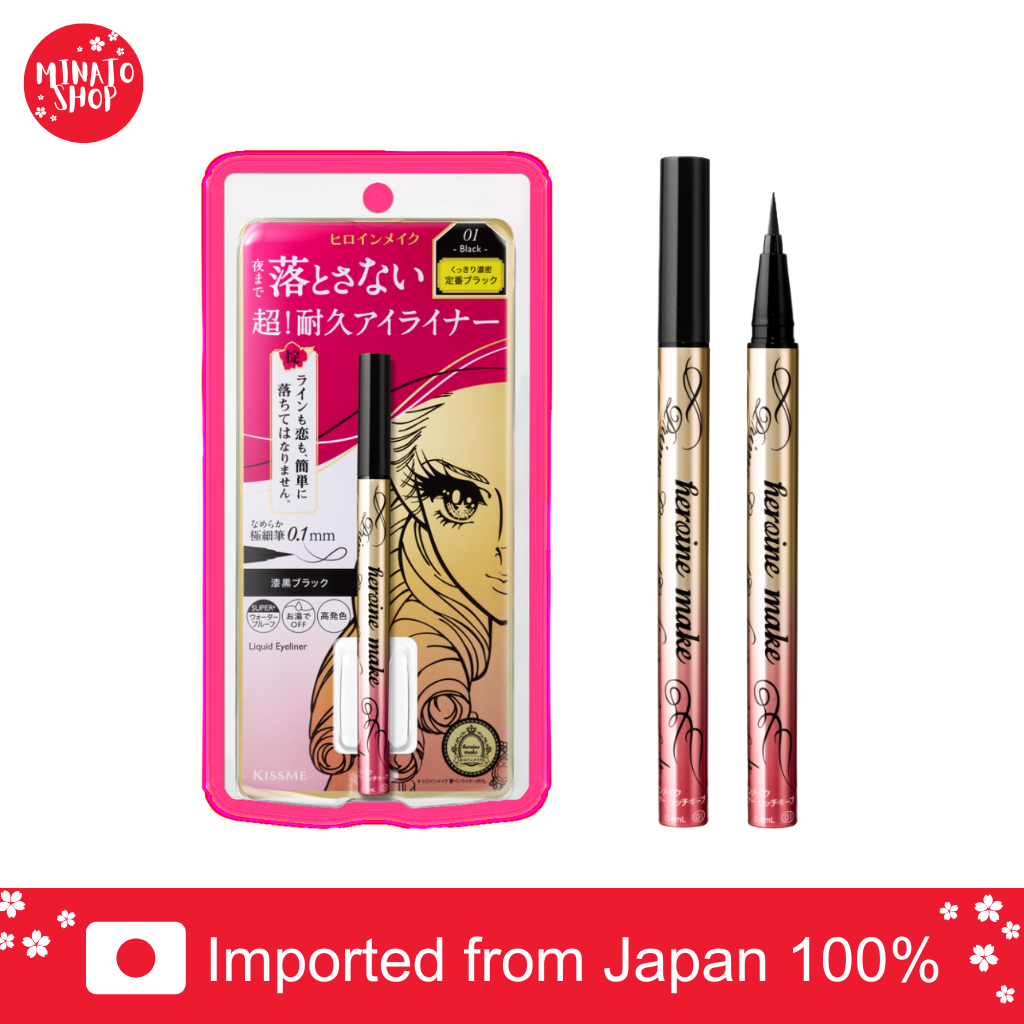 [แท้ /ส่งด่วน ] KISSME Heroine Make Prime Liquid Eyeliner Rich Keep คิสมี ไพรม ลิควิด อายไลเนอร์ กันน้ำ ติดทน เส้นคมสวย