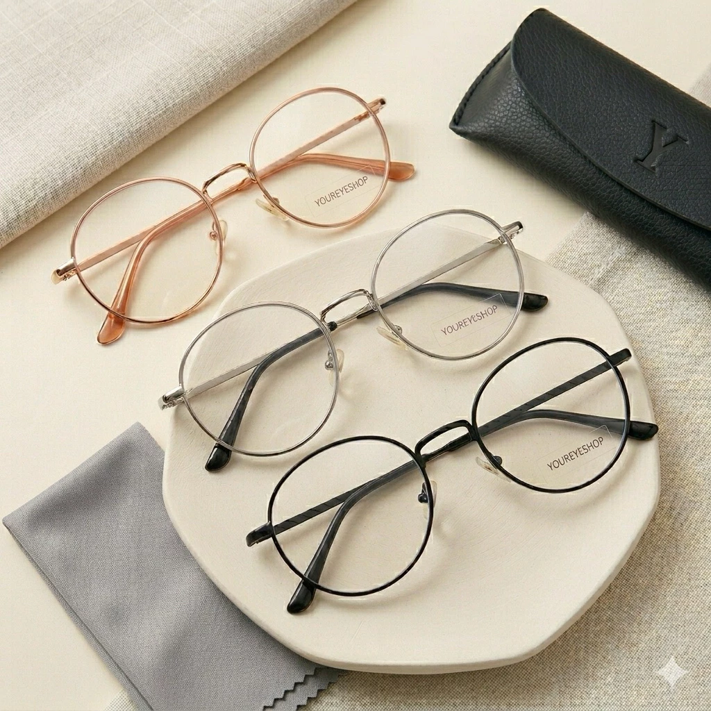 YOUREYESHOP แว่นสายตาสั้นทรงหยดน้ำ -4.50 ถึง -8.00 เลนส์มัลติโค้ท เลนส์ย่อบาง1.6 รุ่น K3121