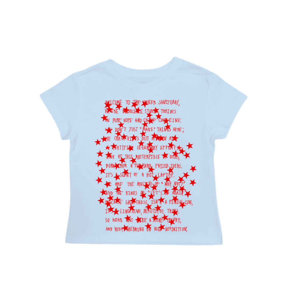 redolence.studio (pre-order4-7days) Baby tee The echo of stars เสื้อยืดเบบี้ที ผ้าเนื้อบาง